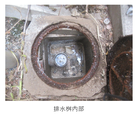 排水桝の陥没を点検で早期発見|テナントの排水トラブル原因を特定