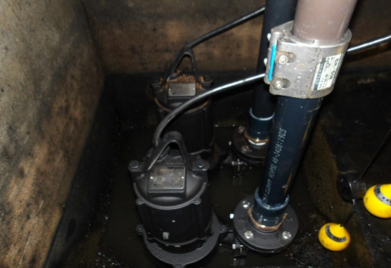 High-Water Alarm Response for a Basement Sewage Tank and Pump Replacement Work