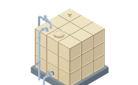 You are concerned about the cleaning status or water quality of the water storage tank